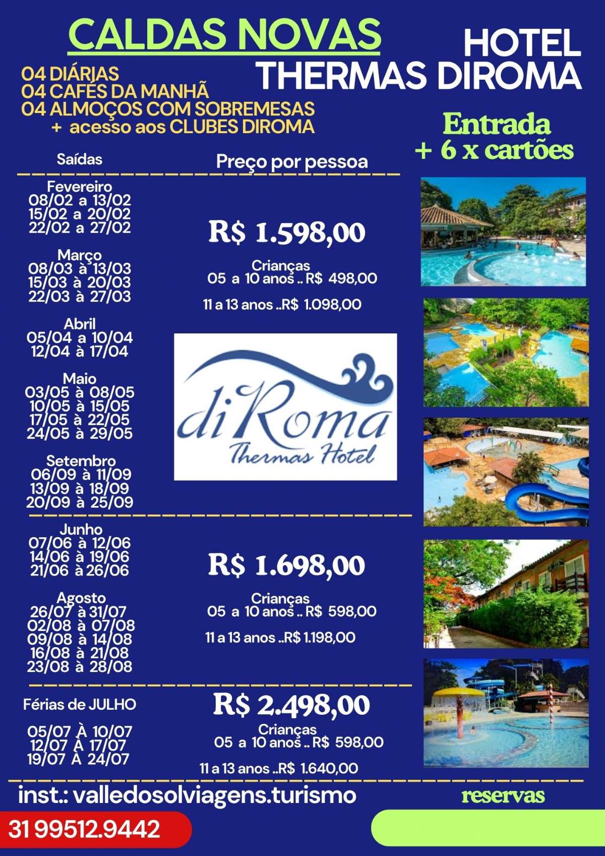 CALDAS NOVAS - HOTEL THERMAS DIROMA GERAL